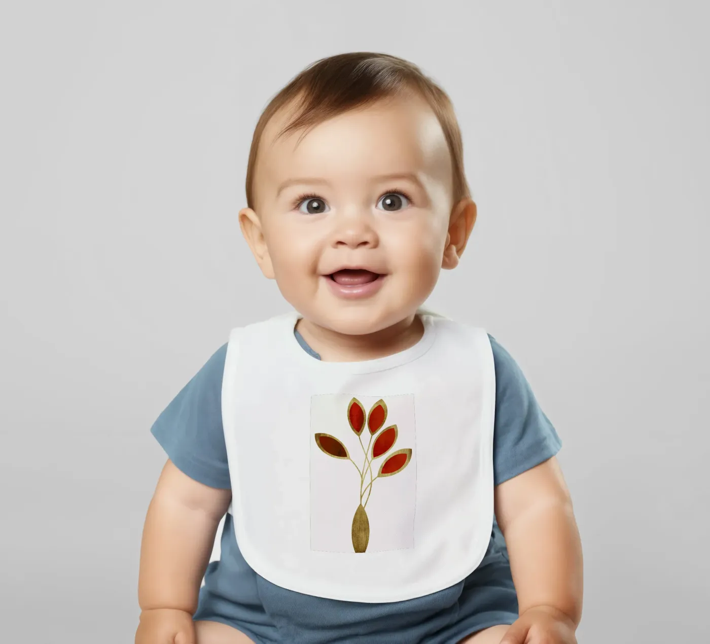 Cinco baby slabbetje van Kubistika