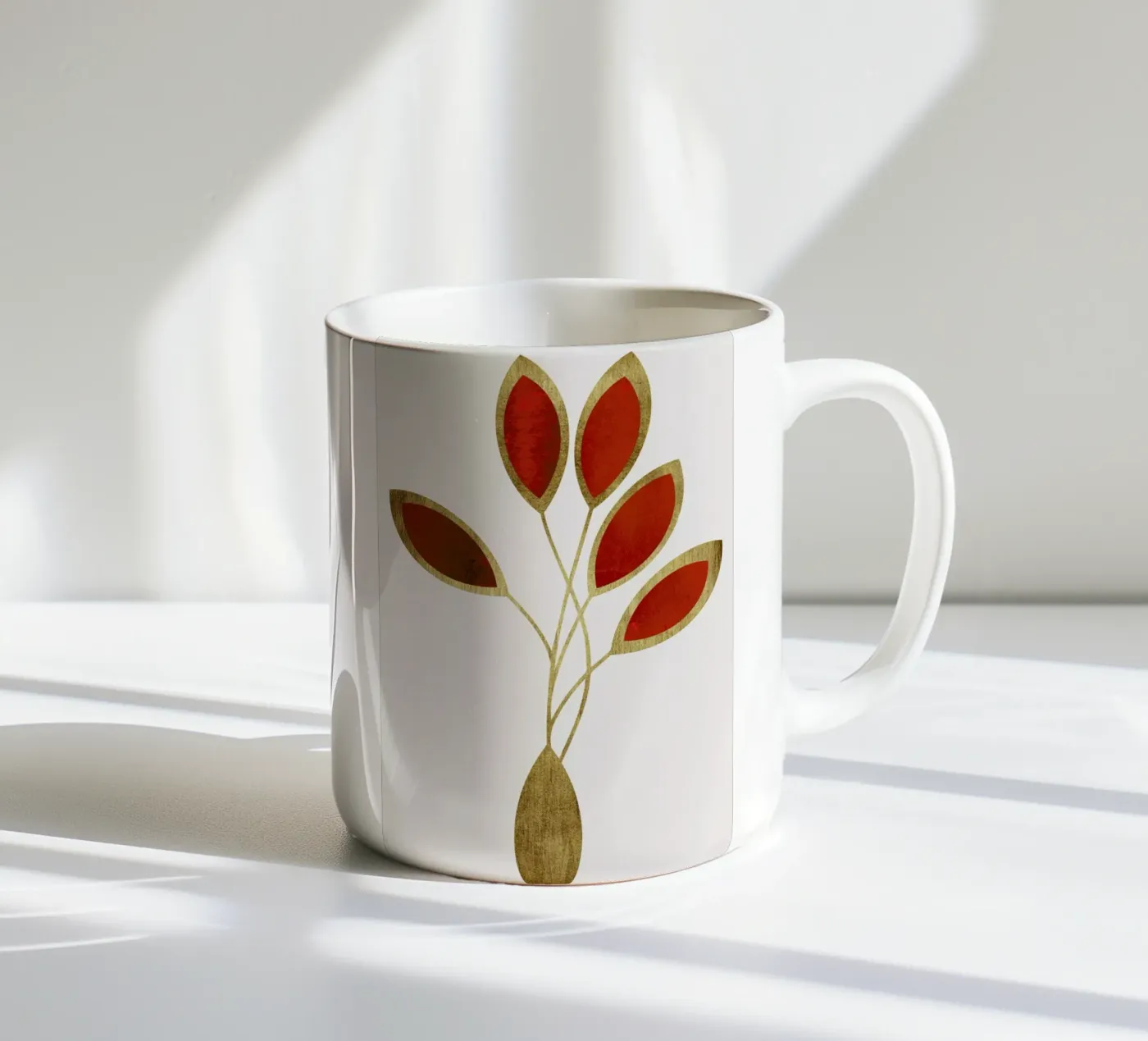 Cinco ceramic mug by Kubistika