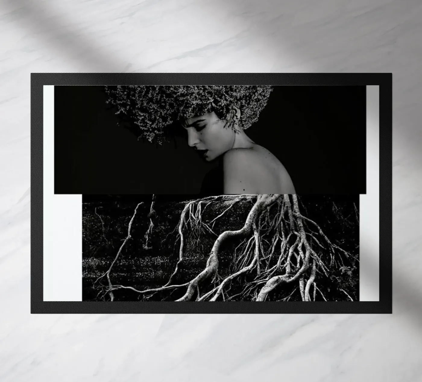 Roots doormat by Taher Mhamdi