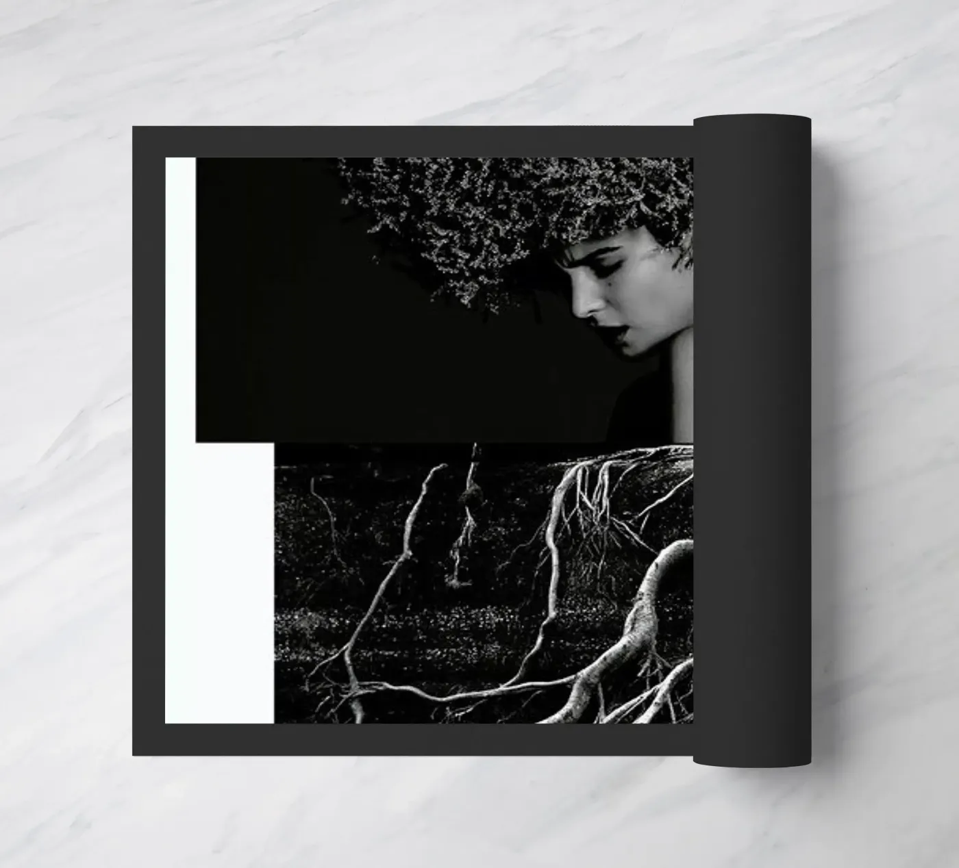 Roots doormat by Taher Mhamdi