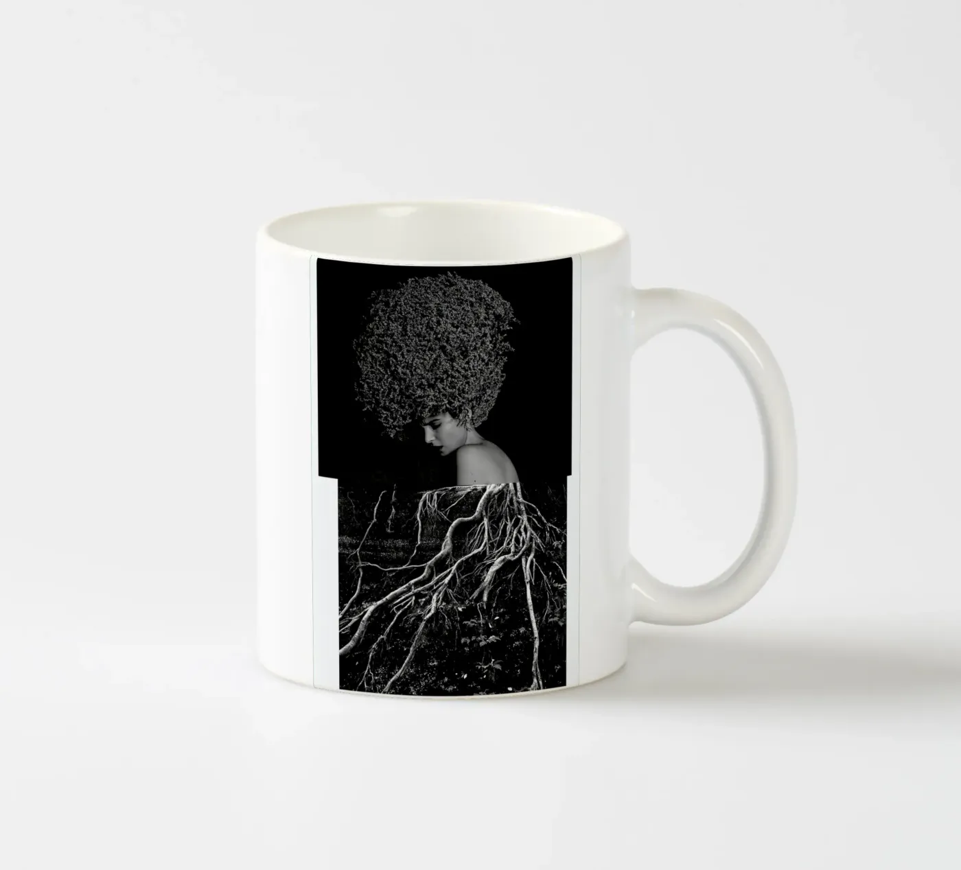 Roots ceramic mug by Taher Mhamdi