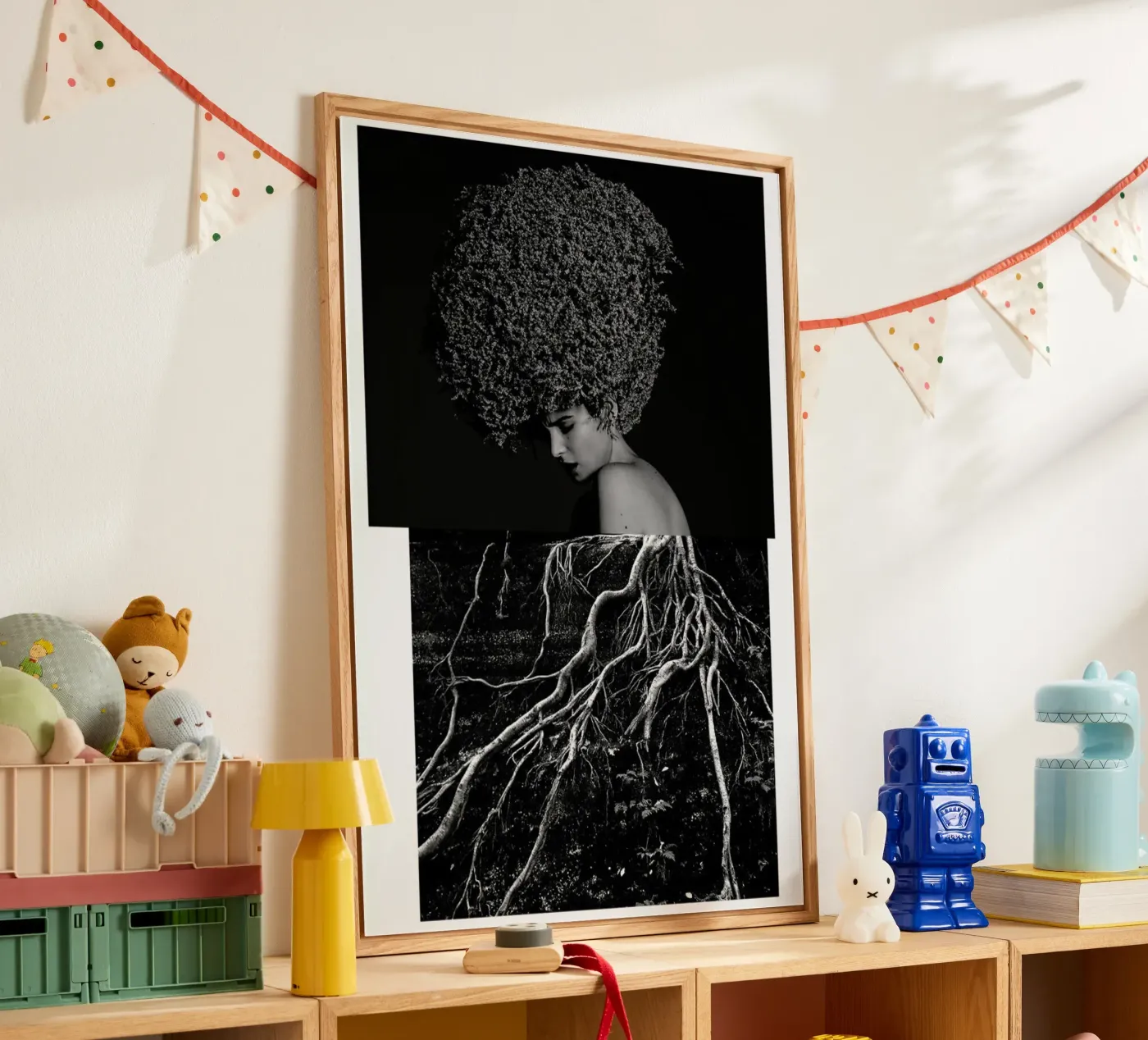Roots Acryl-Glas von Taher Mhamdi