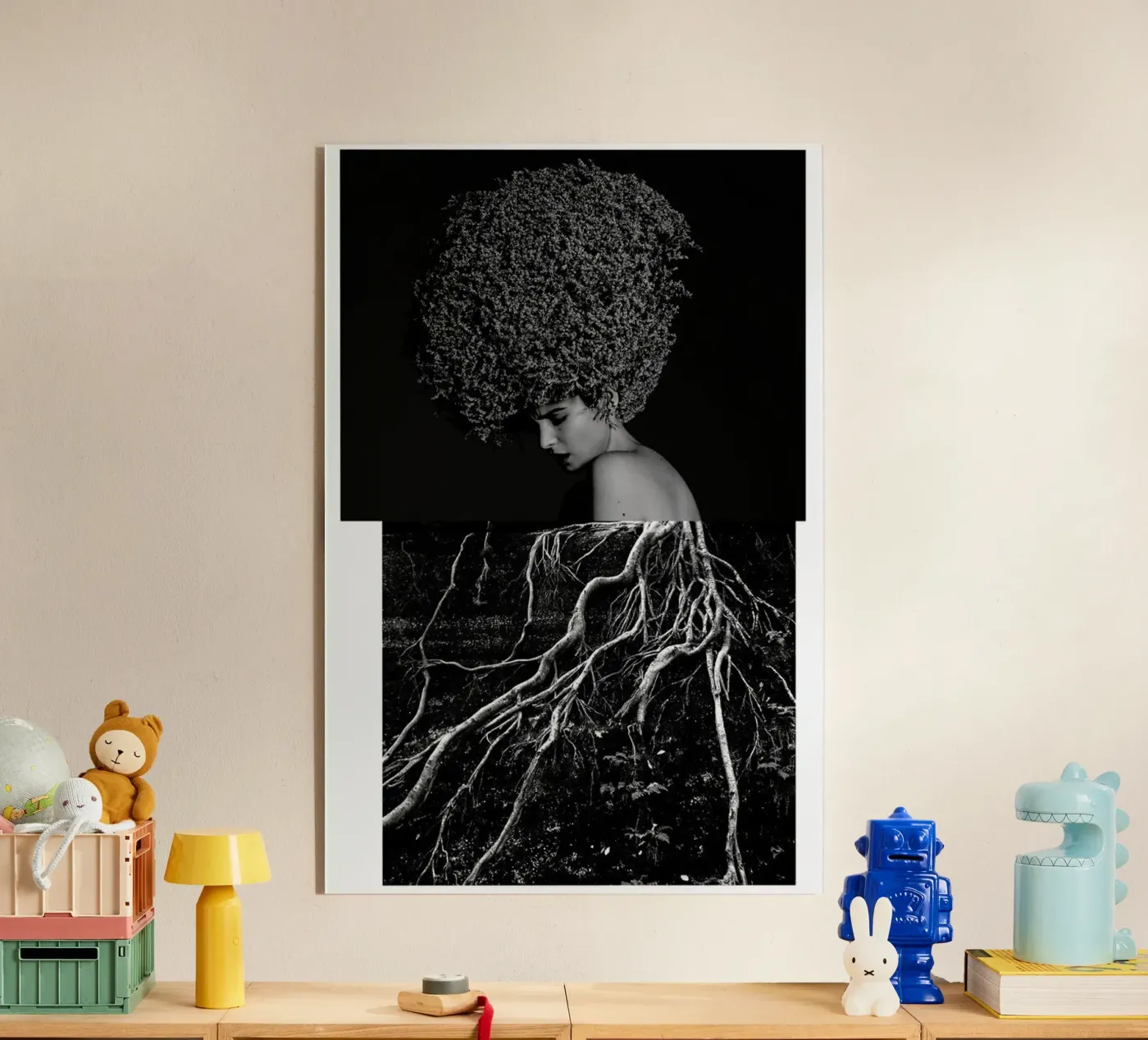 Roots Acryl-Glas von Taher Mhamdi