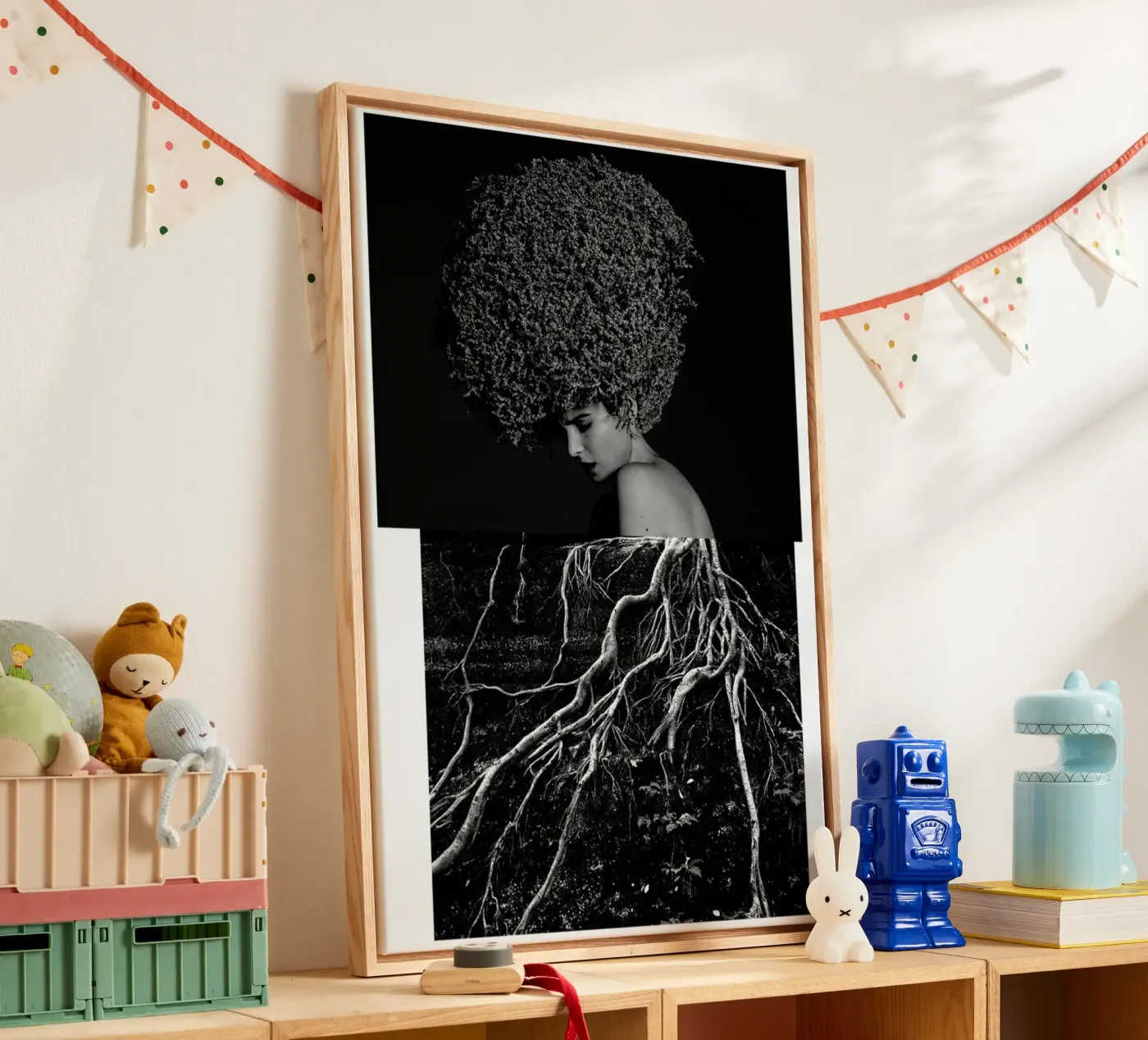 Roots canvas by Taher Mhamdi