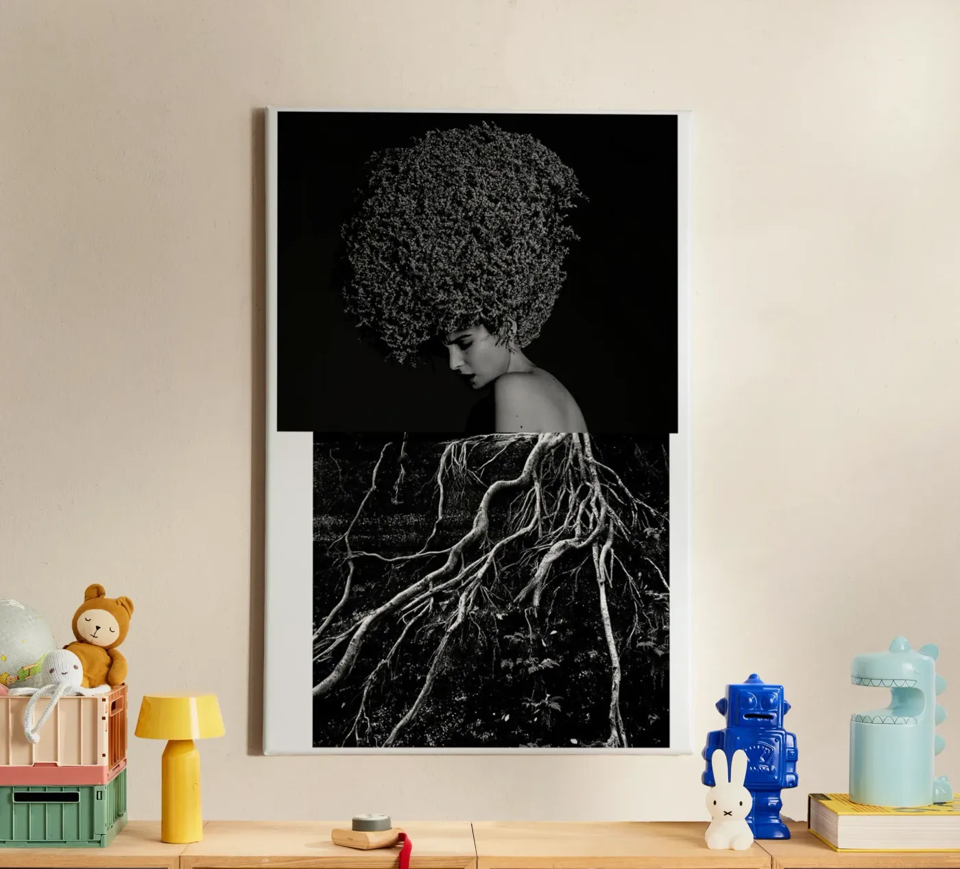 Roots canvas by Taher Mhamdi