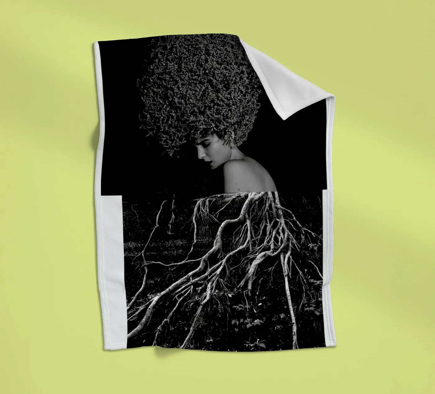 Roots fleecedeken van Taher Mhamdi