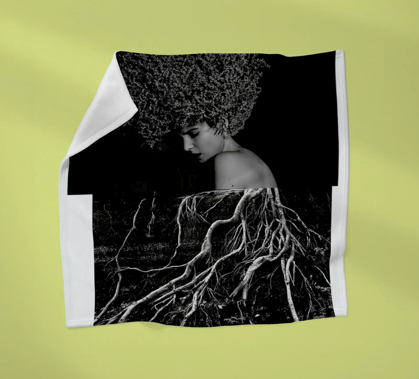 Roots fleecedeken van Taher Mhamdi
