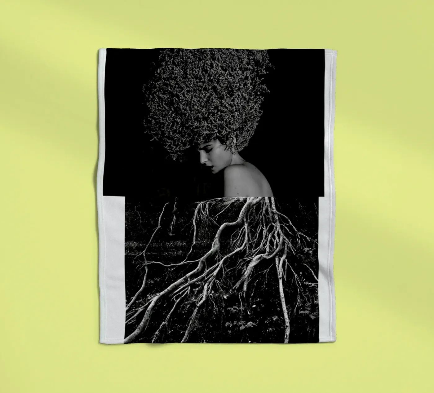 Roots fleecedeken van Taher Mhamdi
