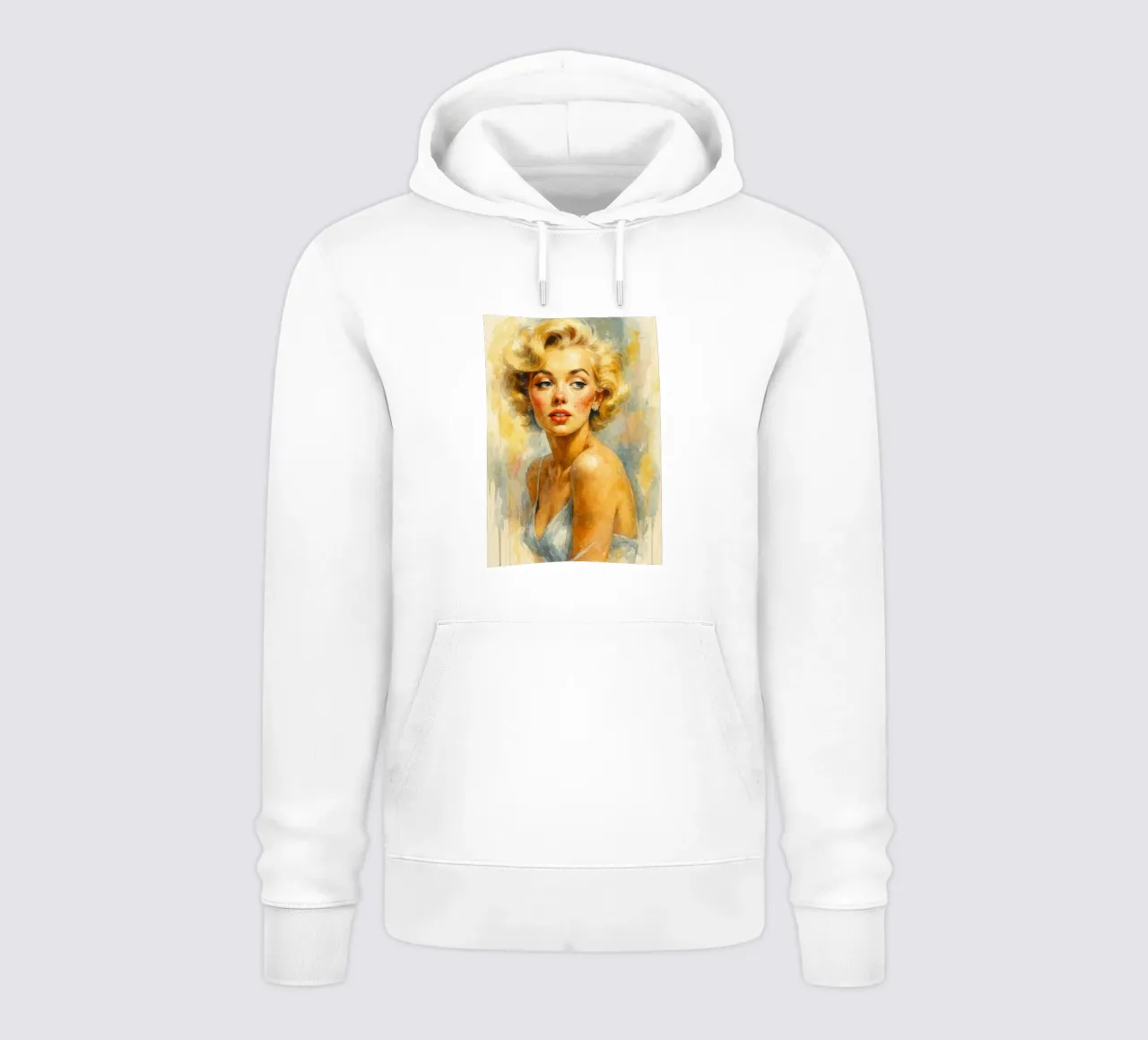 donna retro pittura classica felpa con cappuccio da pakazi
