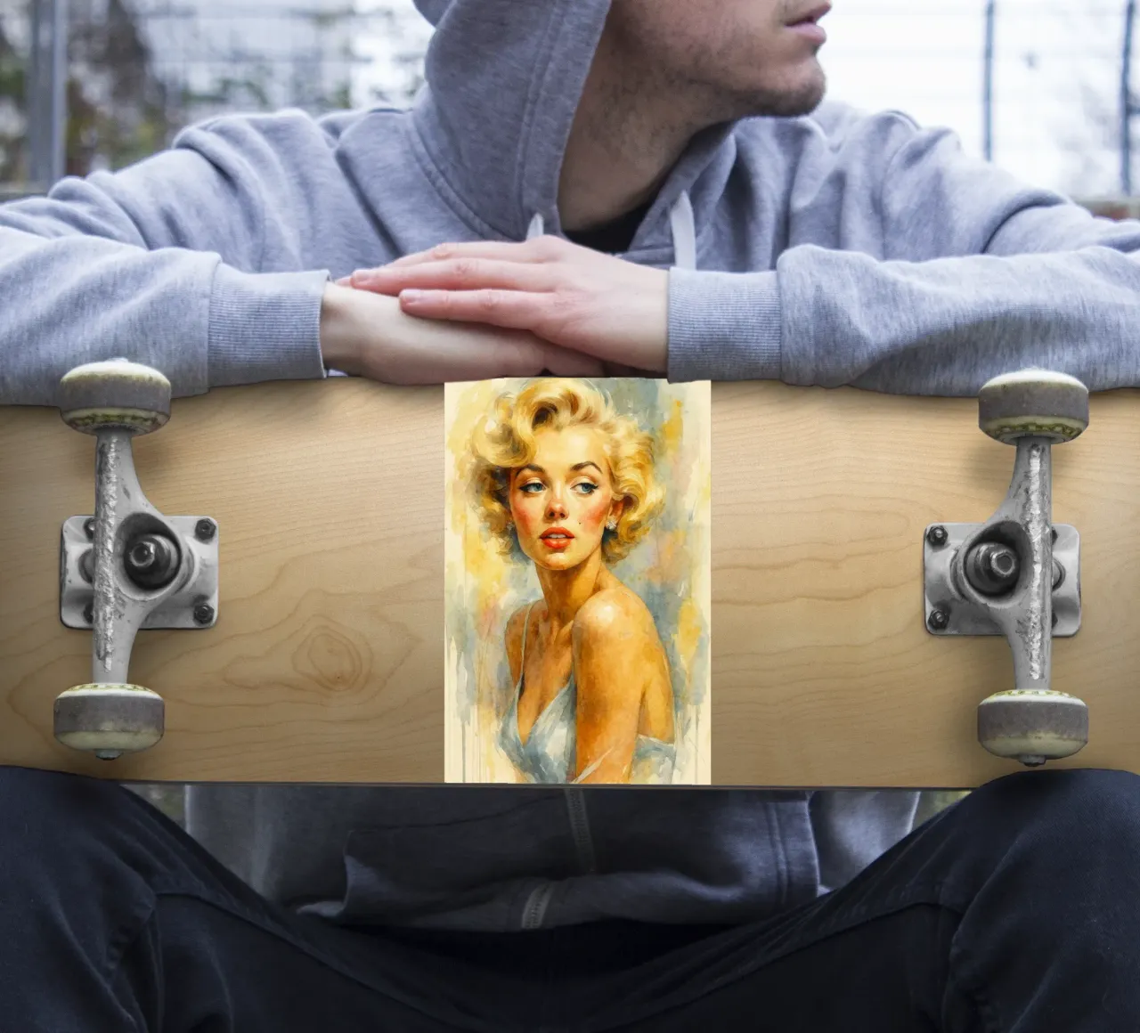 woman retro classic painting sticker by pakazi