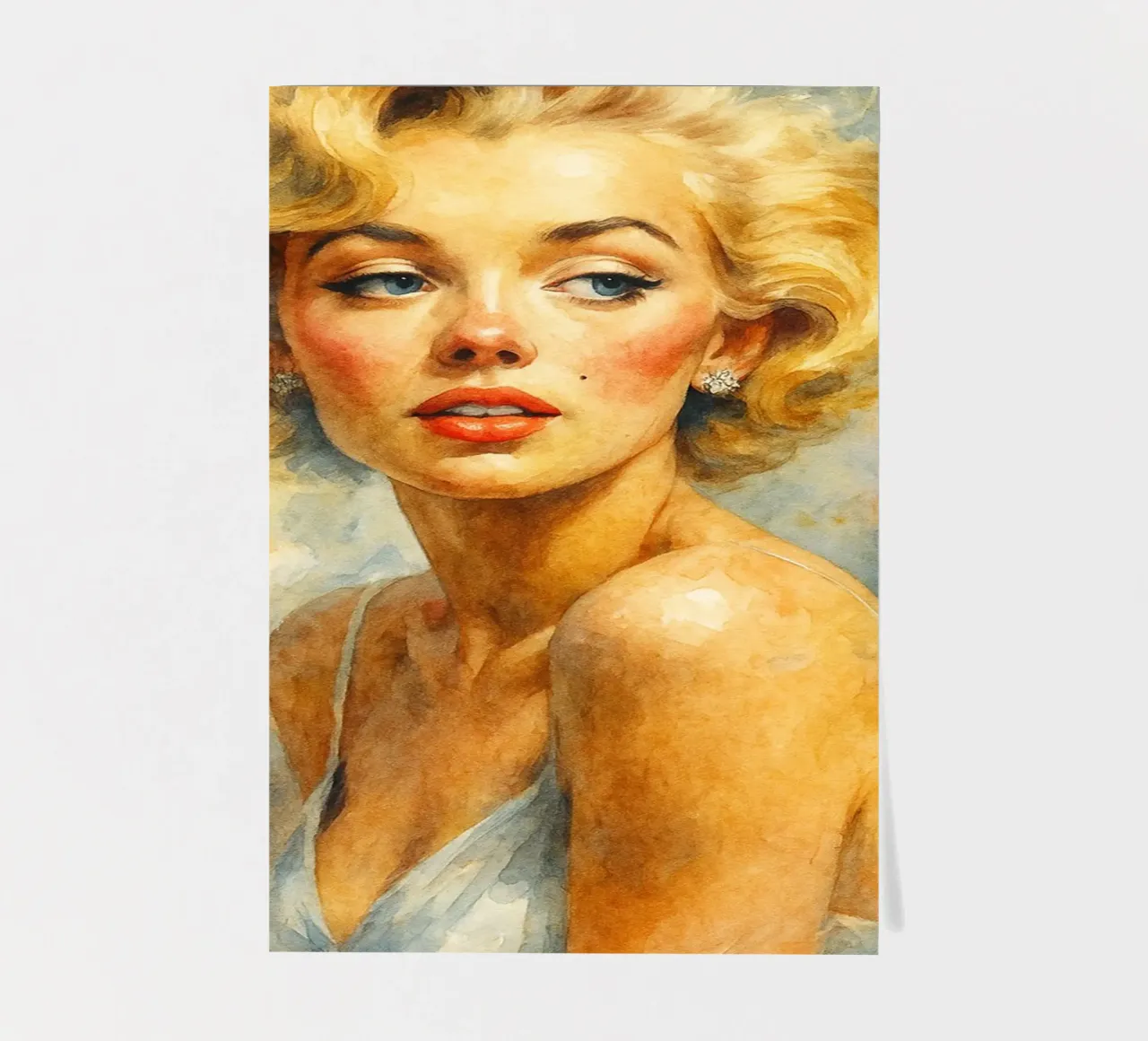 woman retro classic painting sticker sheet by pakazi