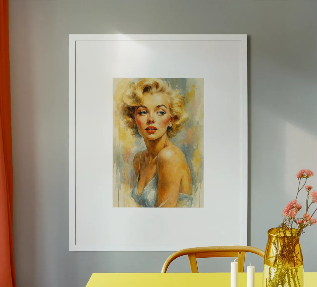 woman retro classic painting poster by pakazi