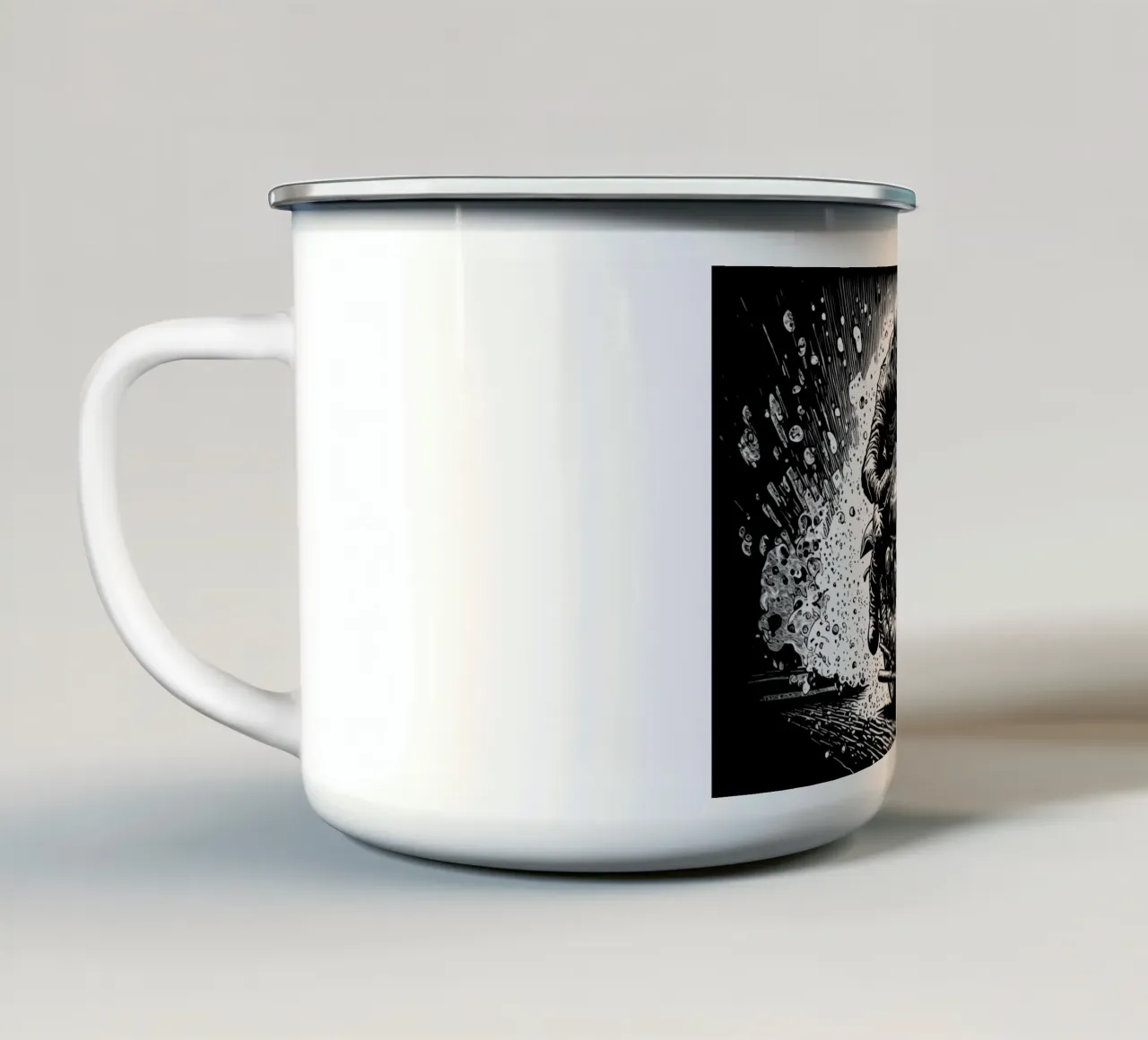 Arte da parete di Imagine tazza in smalto da Imagine
