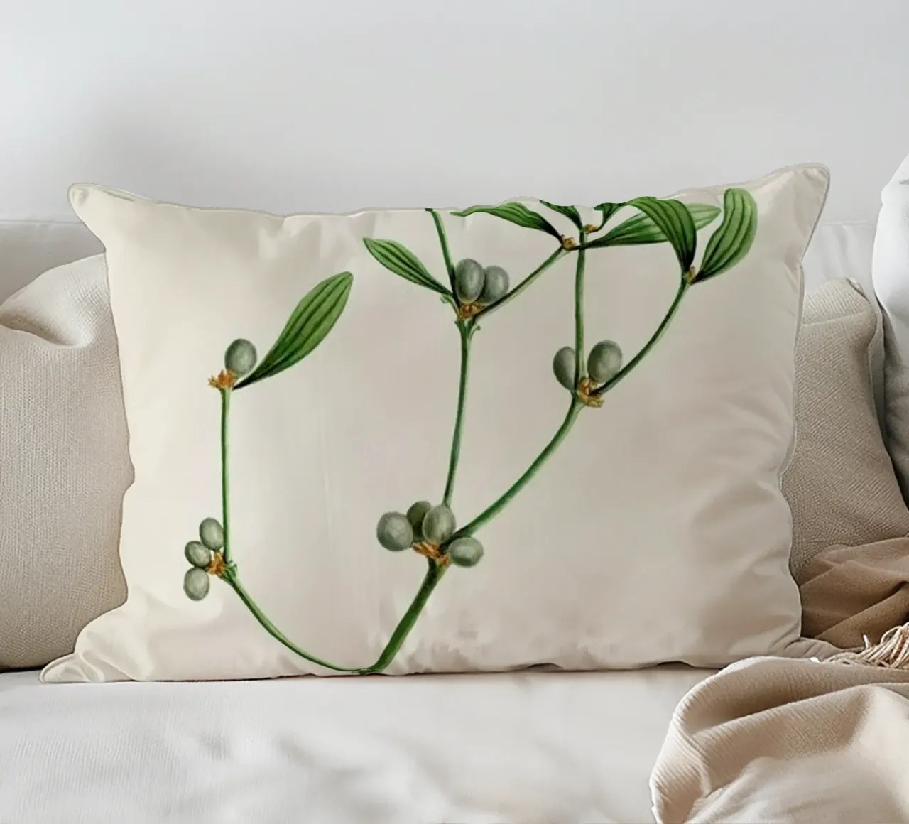 Pierre - Joseph Redouté - Viscom Plant cuscino da Vintage by JUNIQE