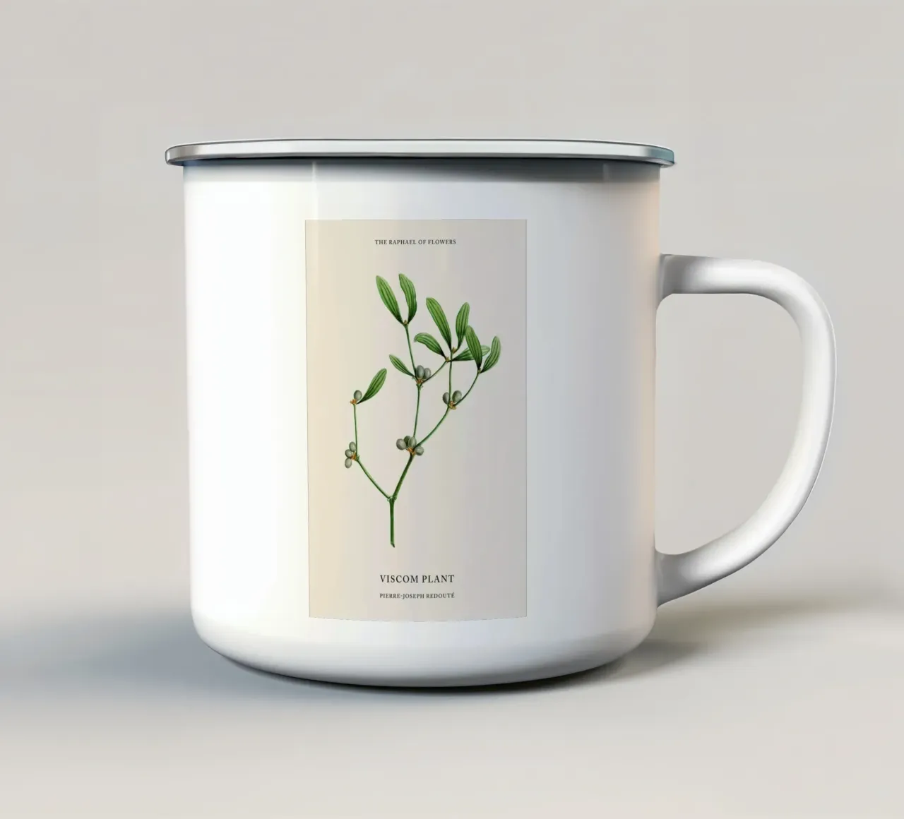 Pierre - Joseph Redouté - Viscom Plant tazza in smalto da Vintage by JUNIQE