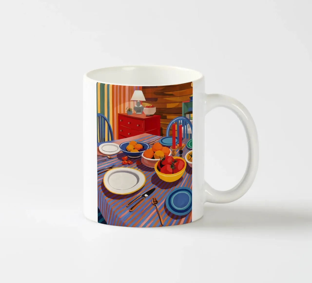 Sala da pranzo cromatica tazza in ceramica da Dawn Light