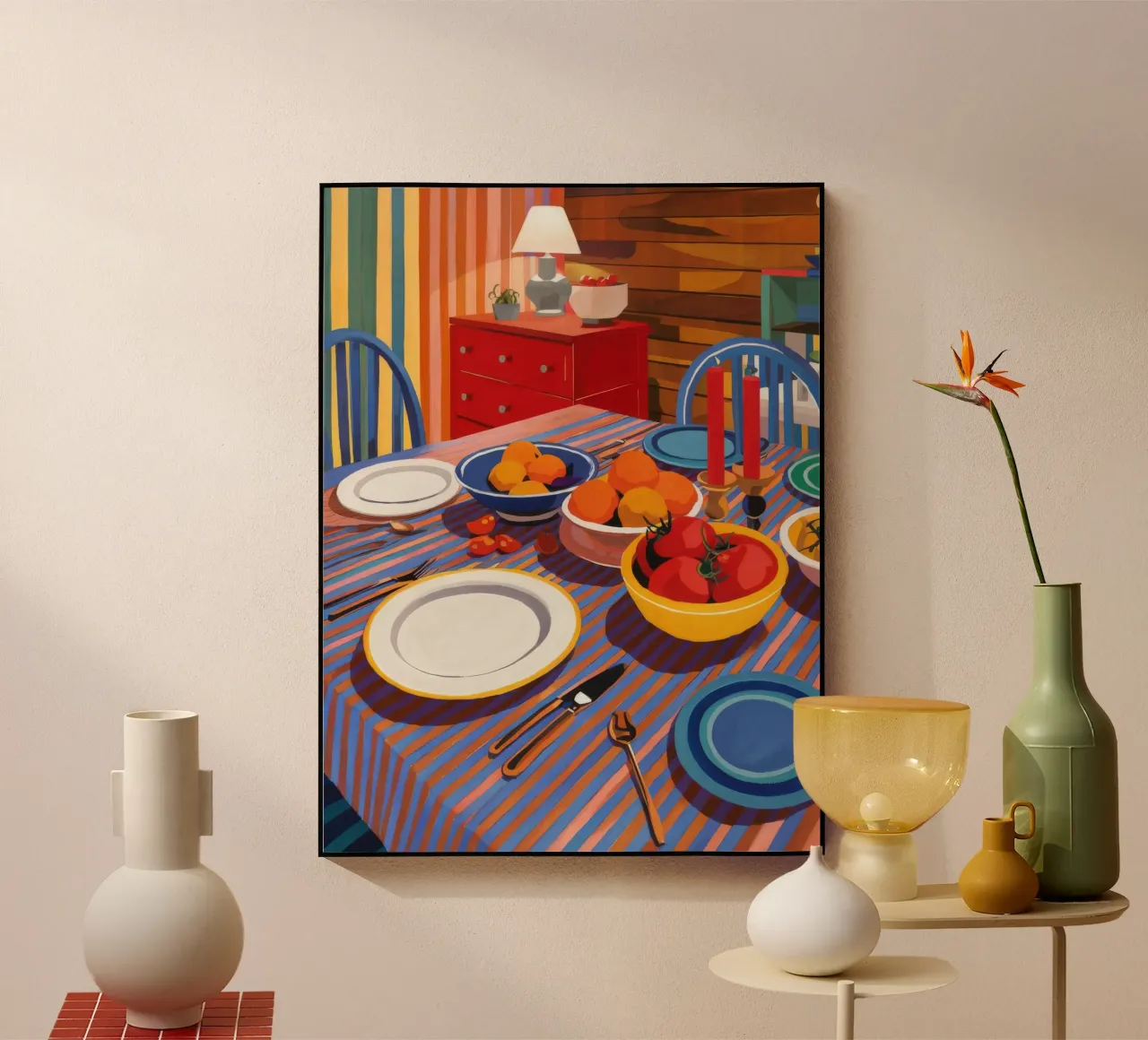 Sala da pranzo cromatica plexiglass da Dawn Light