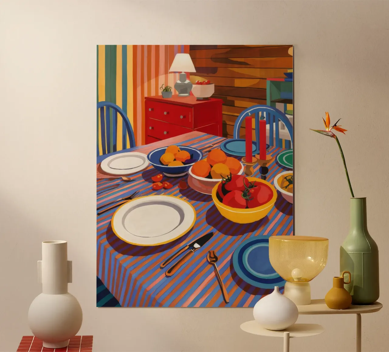 Sala da pranzo cromatica carta hahnemühle da Dawn Light