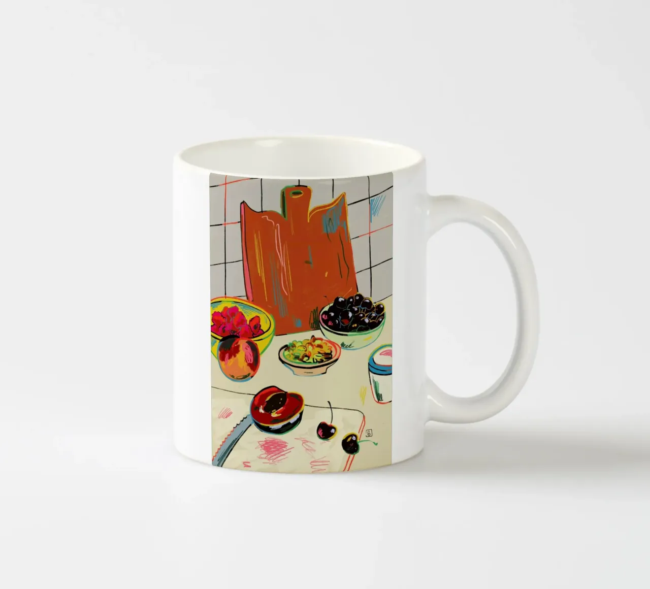 Autumn Fruit tazza in ceramica da Sandra Poliakov