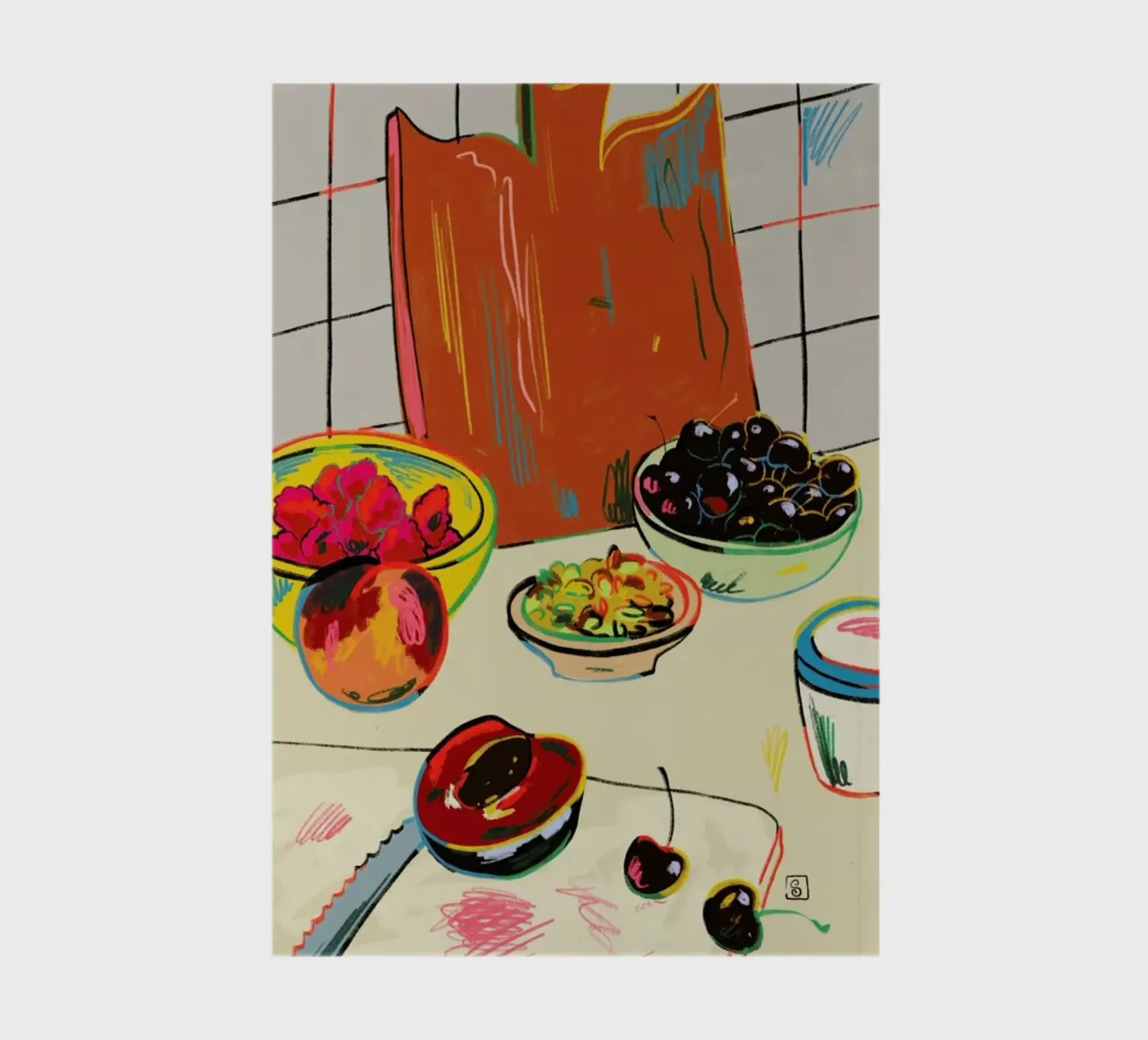 Autumn Fruit notebook by Sandra Poliakov