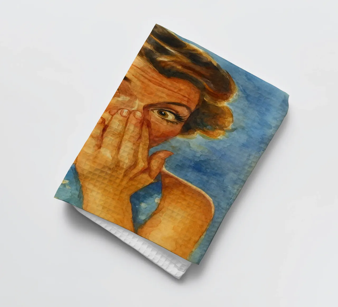 donne faccia cattivo odore in bagno retro pittura classica canovaccio da cucina da pakazi
