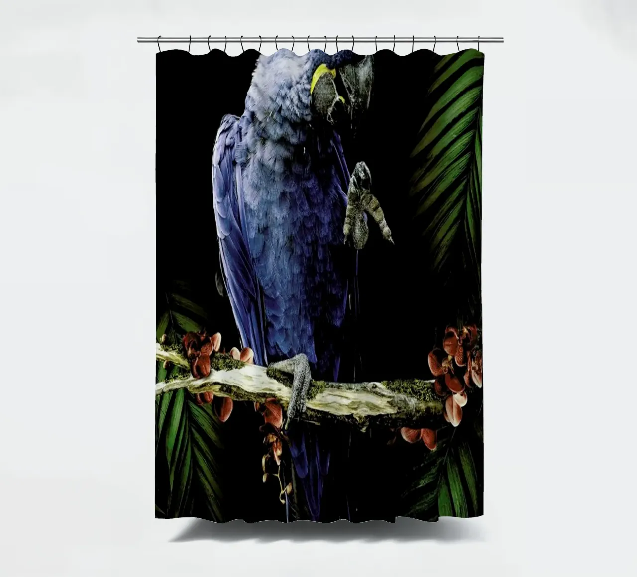 Macaw shower curtain by Wouter Rikken