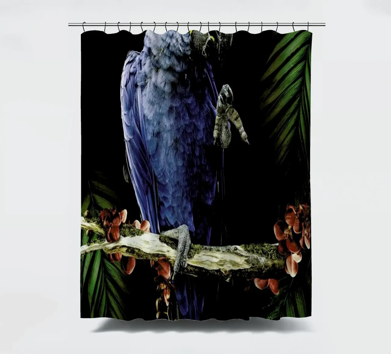 Macaw shower curtain by Wouter Rikken