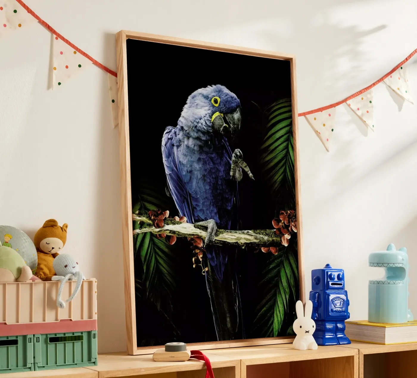 Macaw canvas van Wouter Rikken