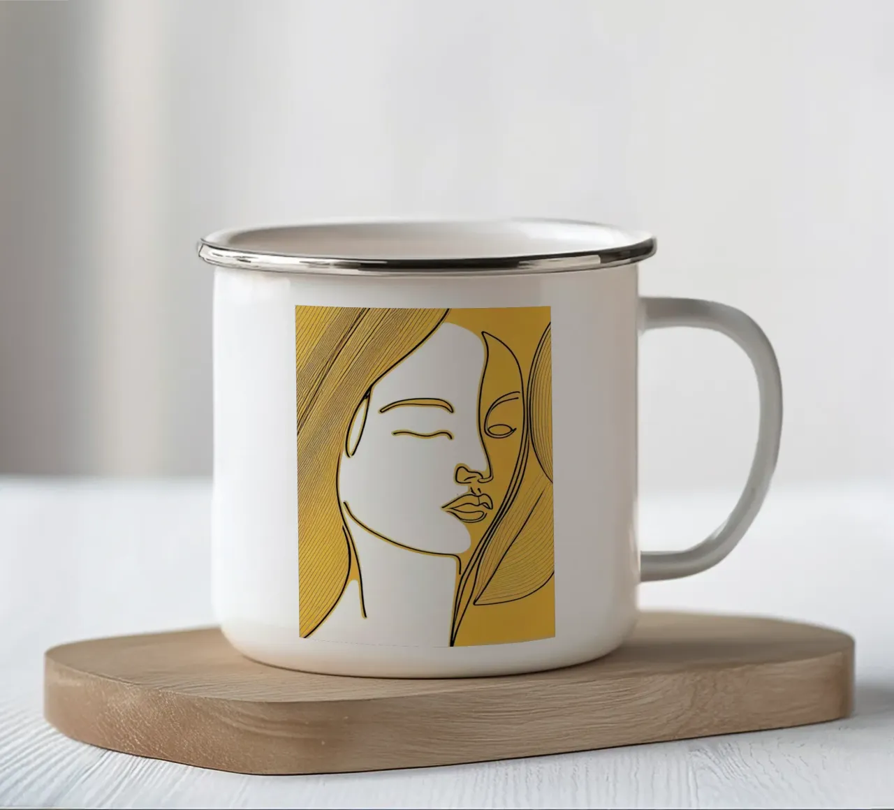 Arte da parete di Imagine tazza in smalto da Imagine