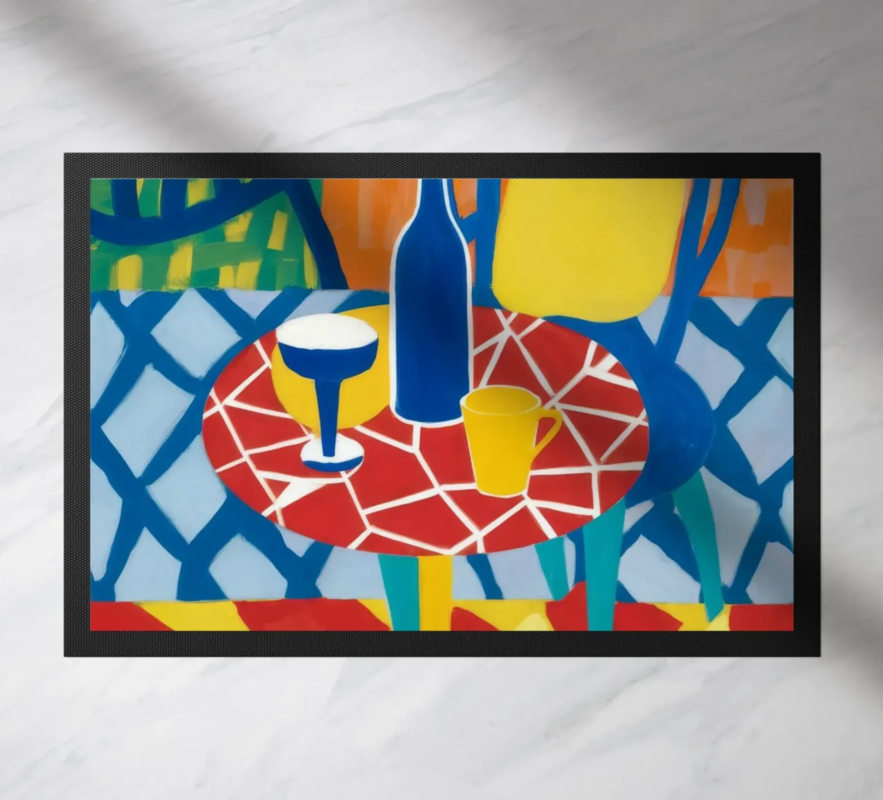 Sorso astratto in vimini zerbino da Dawn Light