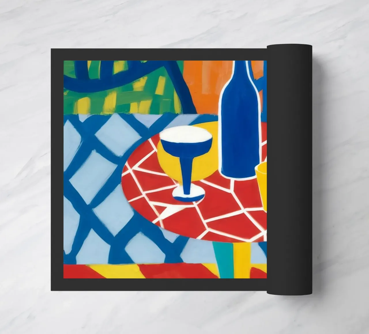 Sorso astratto in vimini zerbino da Dawn Light