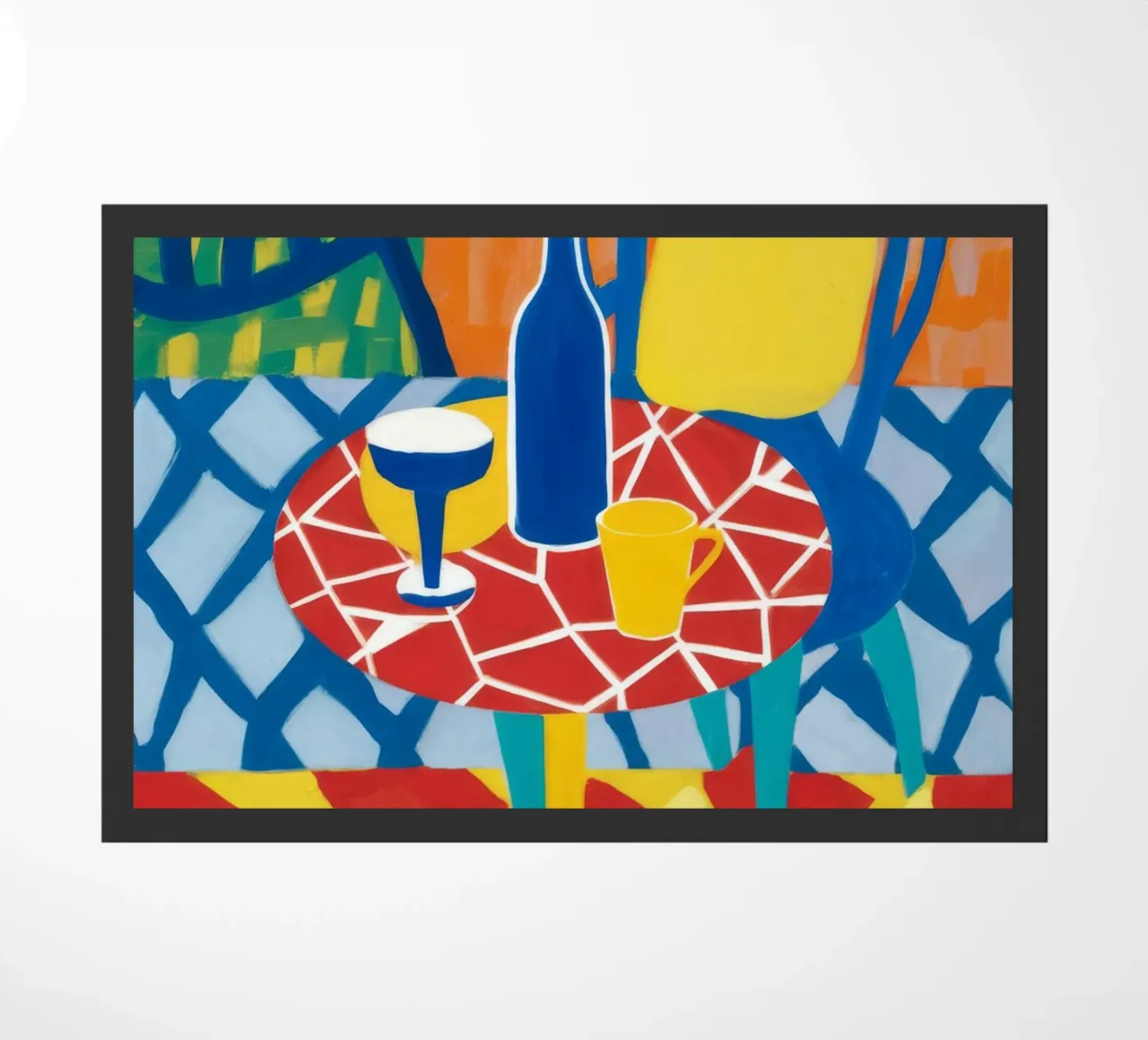 Sorso astratto in vimini zerbino da Dawn Light