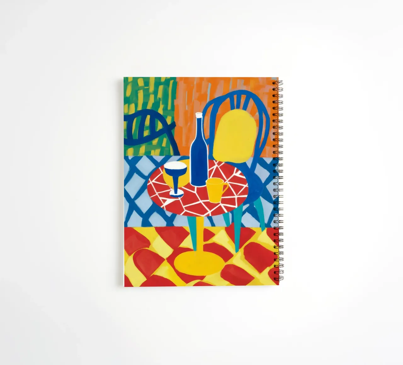 Abstract Wicker Sip spiral notebook by Dawn Light