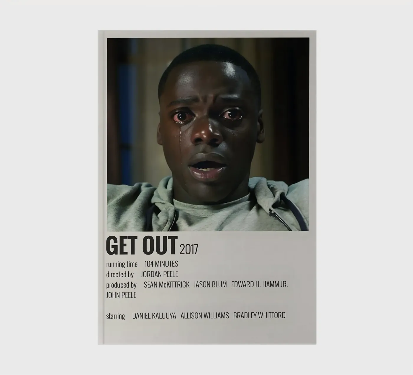 GET OUT 2017 quaderno da MVFminimalist