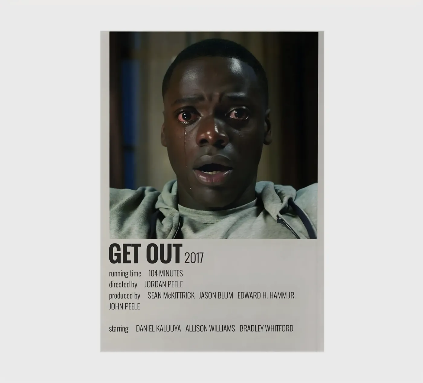 GET OUT 2017 quaderno da MVFminimalist