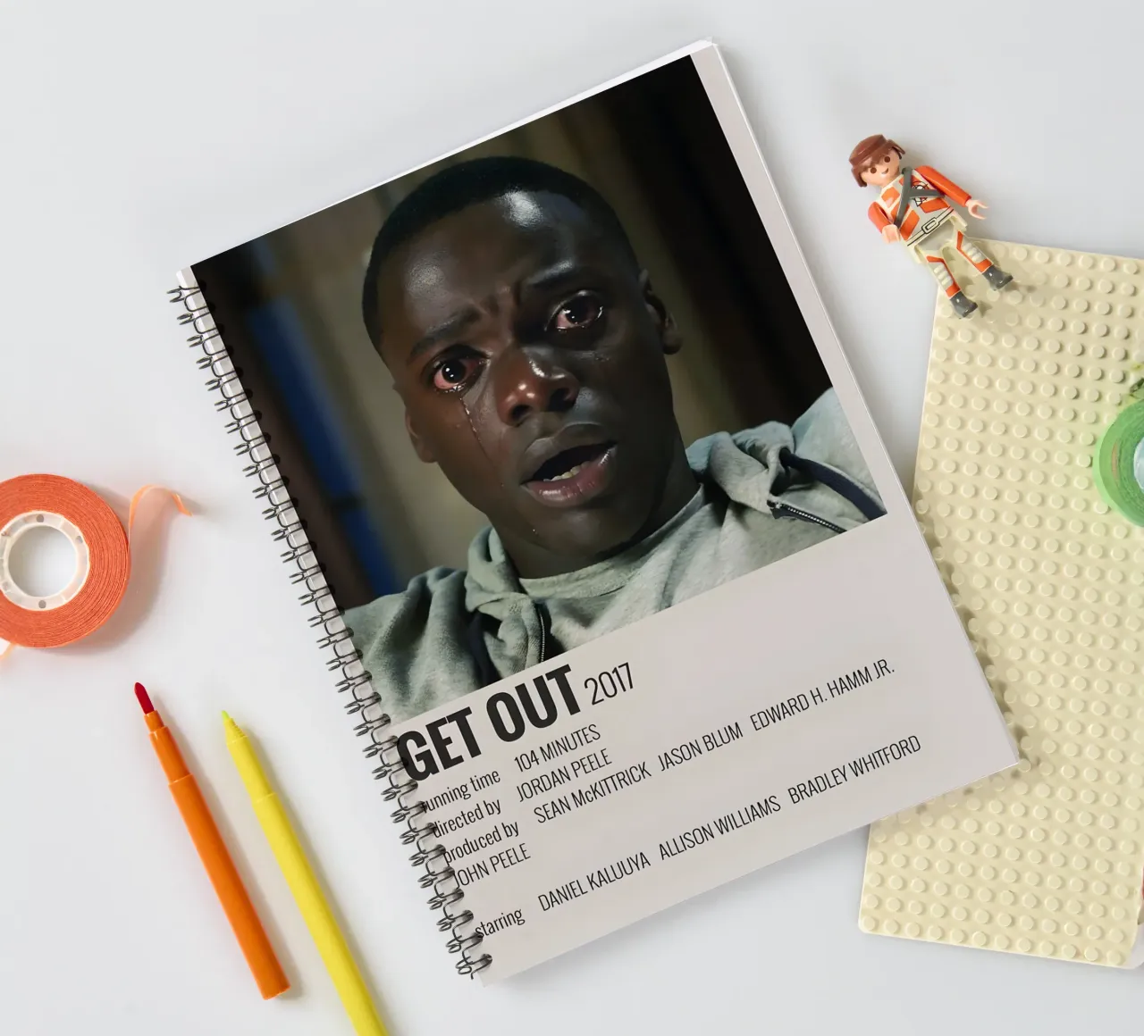 GET OUT 2017 spiral notebook by MVFminimalist