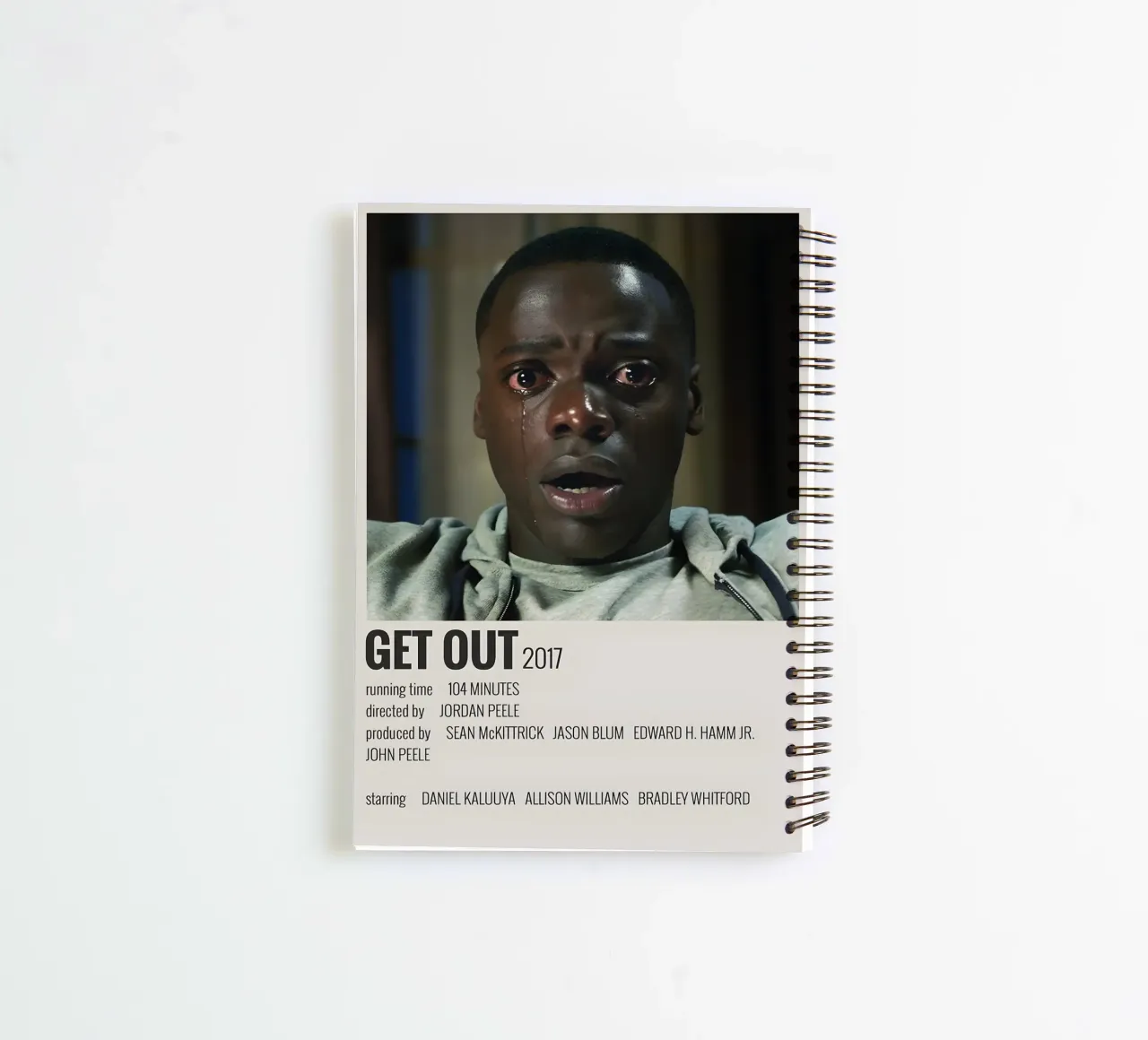 GET OUT 2017 spiral notebook by MVFminimalist