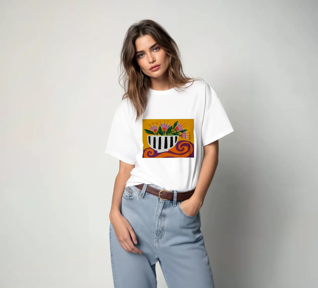 Capriccio a righe di Bloom t-shirt da Dawn Light