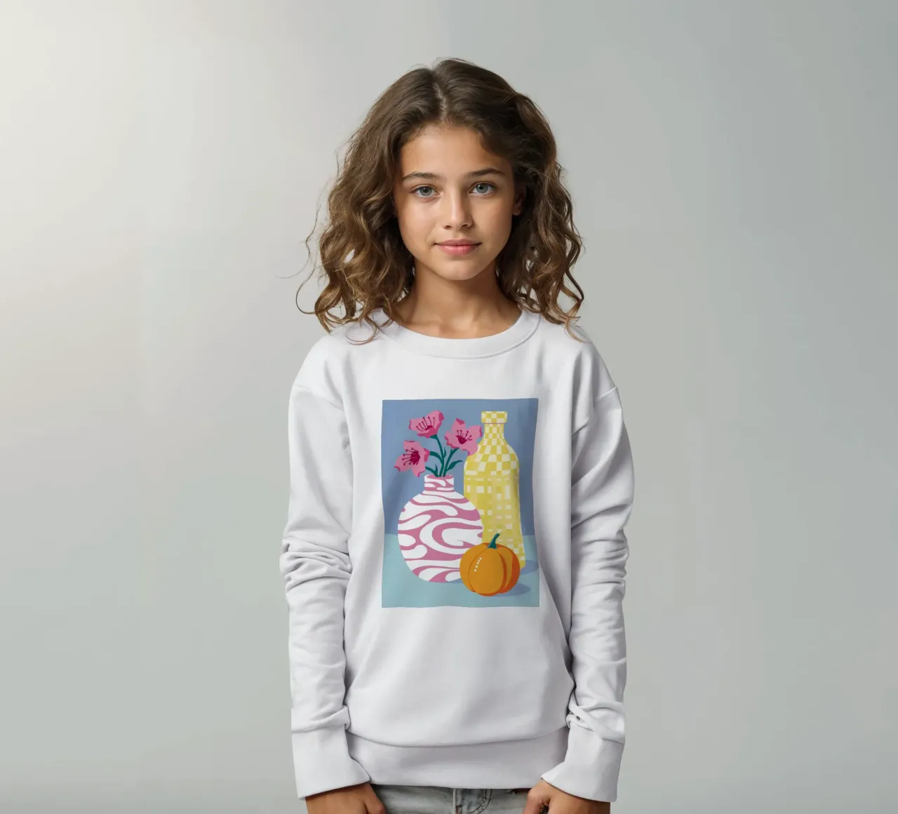 Autumn Vase Harmony kids sweatshirt by Dawn Light