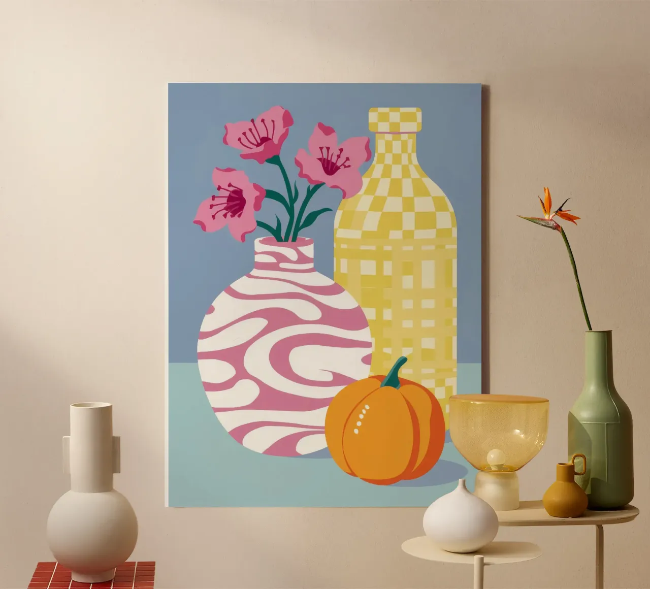 Vaso d'autunno Harmony tela con Cornice a cassetta da Dawn Light