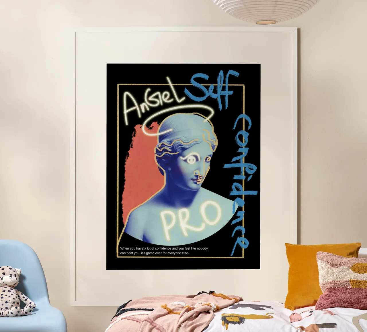 Autostima hip hop poster con telaio in plastica da Little Dean