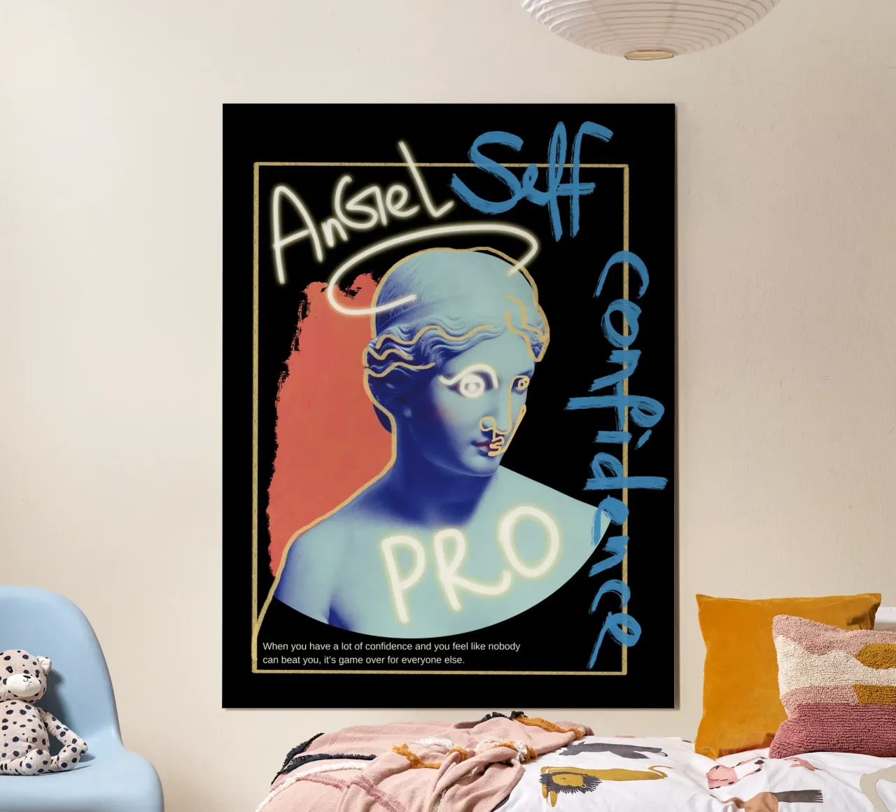Autostima hip hop poster con telaio in plastica da Little Dean
