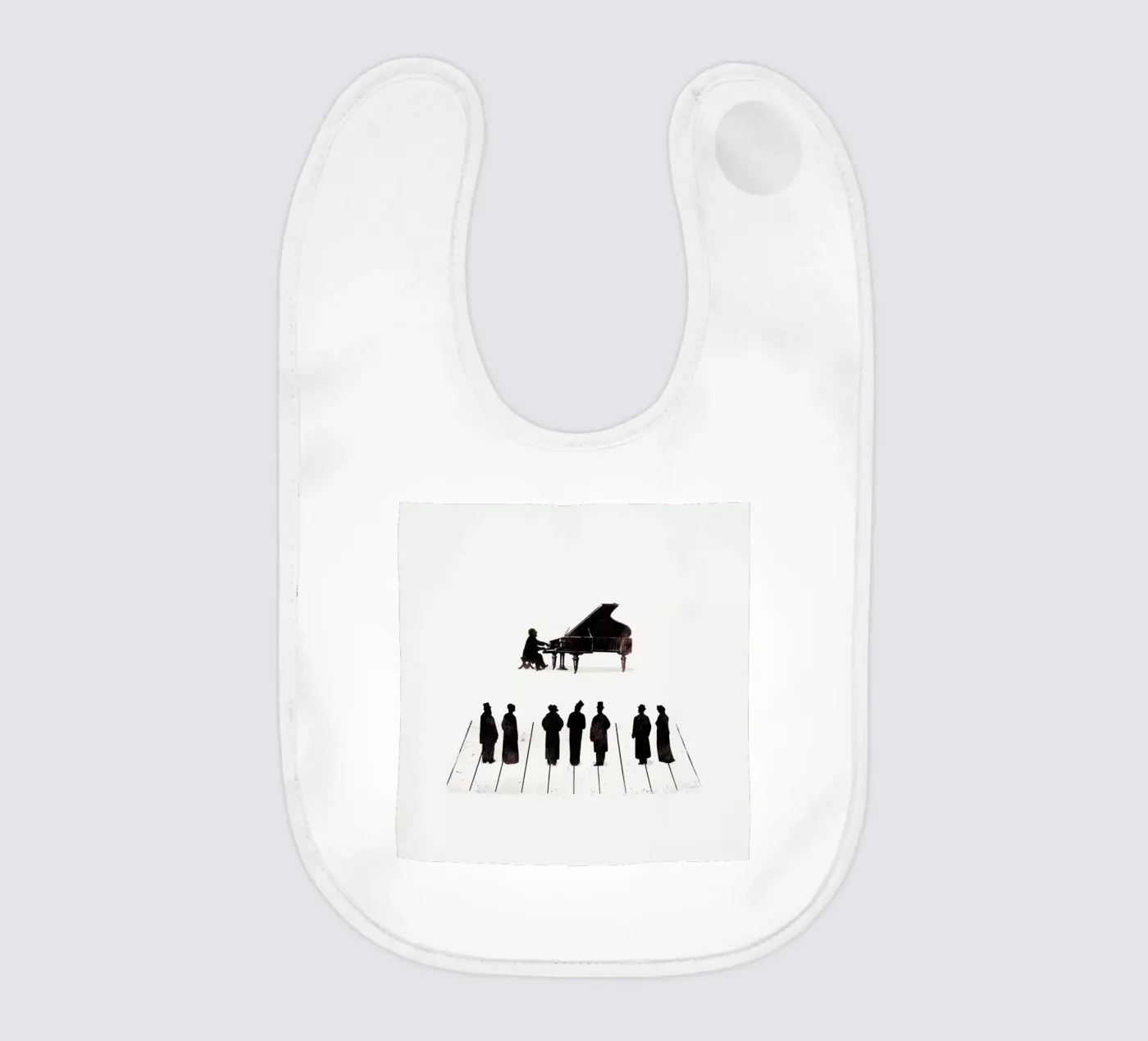 A Great Composition baby bib by Jacques Maes