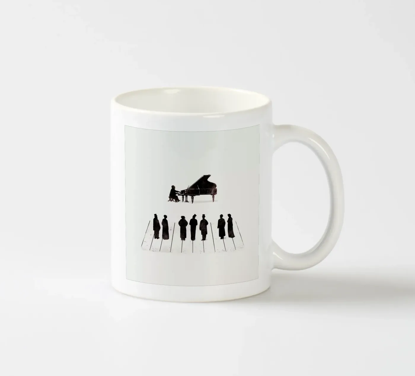 A Great Composition ceramic mug by Jacques Maes