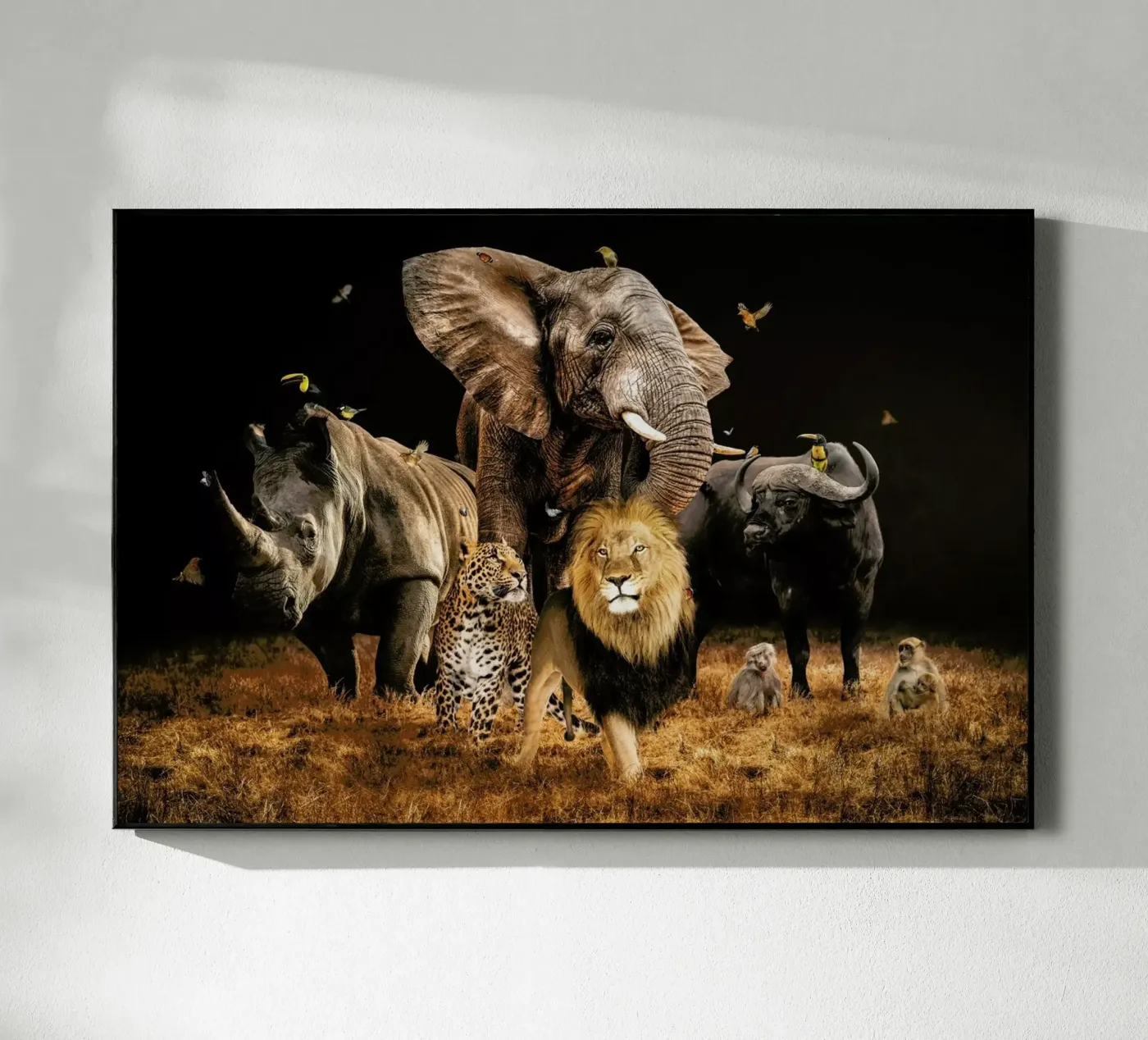 Big 5 acryl van Wouter Rikken