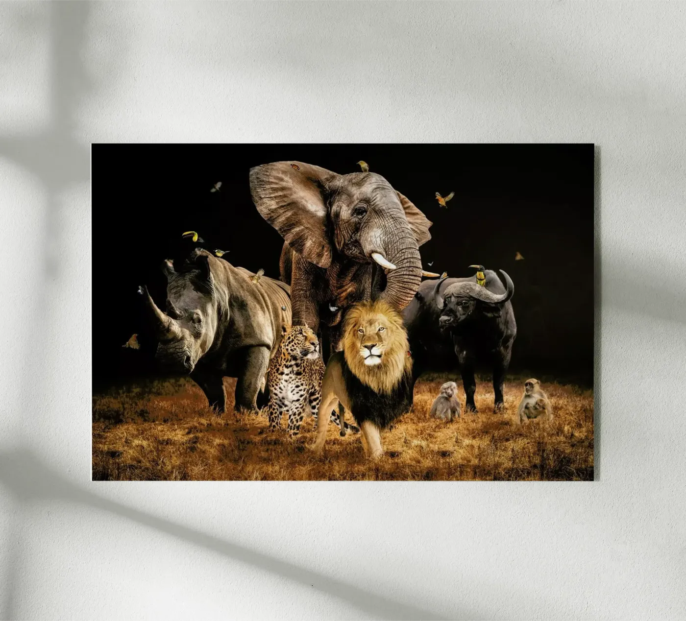 Big 5 acryl van Wouter Rikken