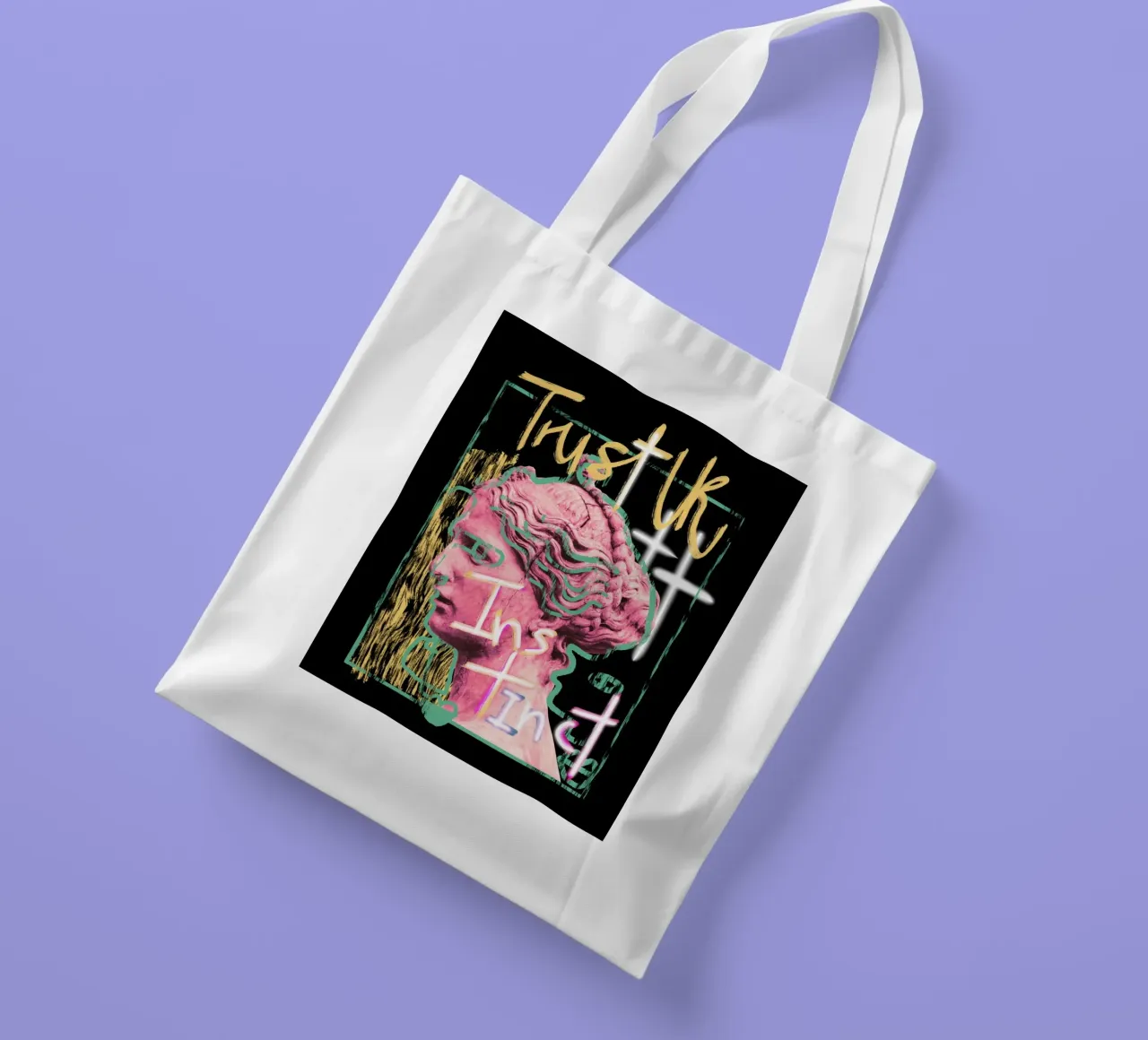 Fidatevi del vostro istinto anche borsa in juta da Little Dean