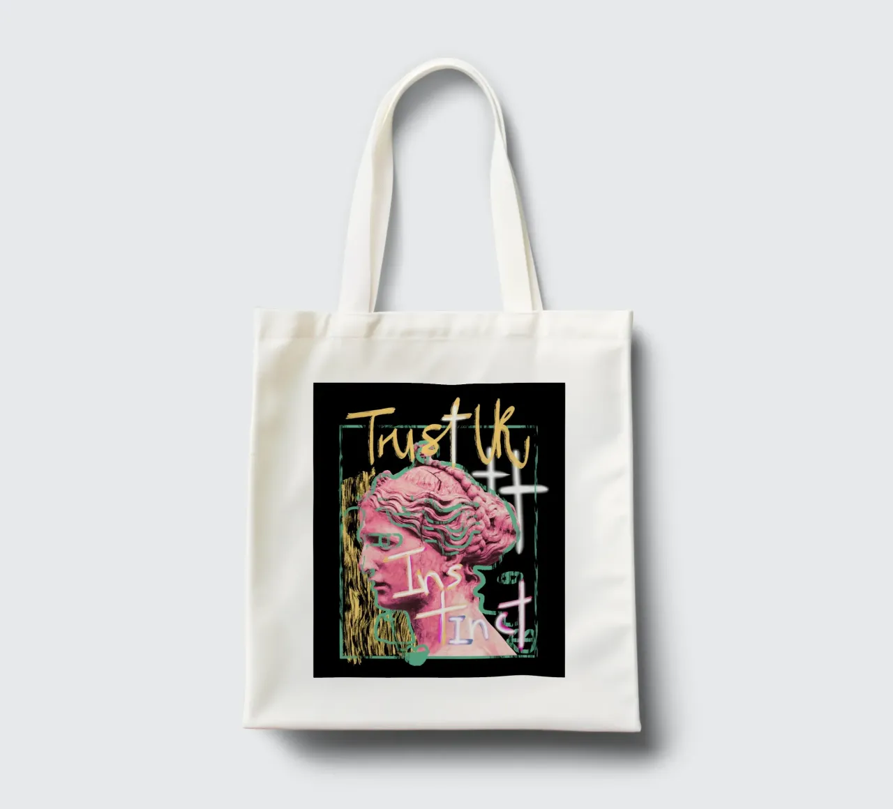 Fidatevi del vostro istinto anche borsa in juta da Little Dean