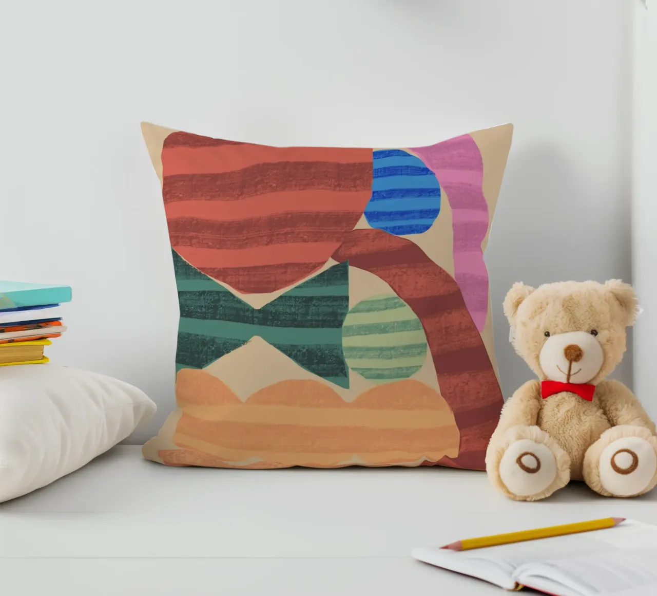 Verspielte Formen Zusammenstellung 1 Kissen von Little Dean