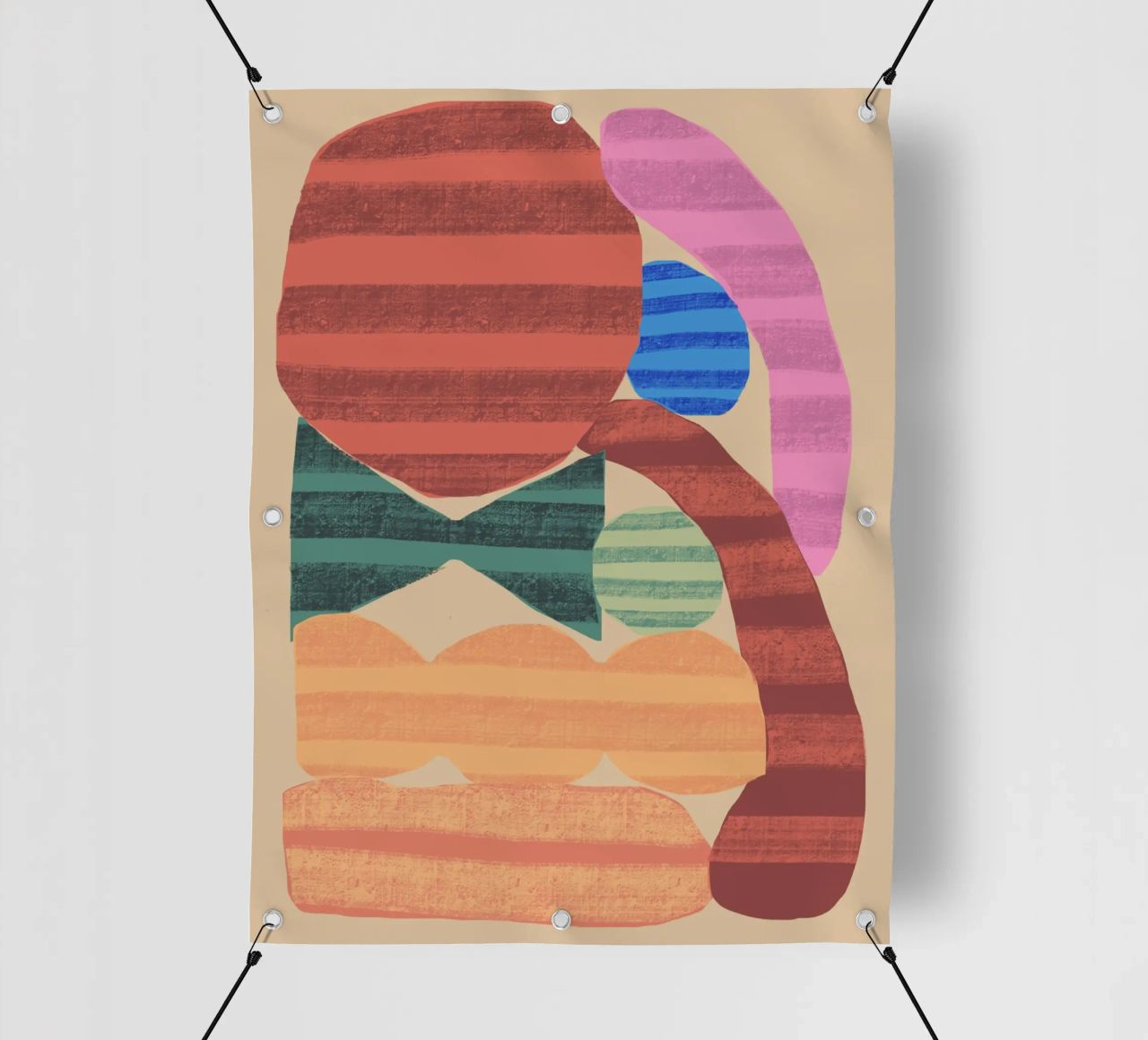 Forme giocose composizione 1 telo in pvc da Little Dean
